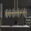 Pendant Lamps Light Luxury Restaurant LED Modern Simple Bar Table Club Long Form Decorative