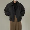 Mensjackor Casual Korean Safari Coat Autumn Fashion Solid Color Zippered Lapel Trench Jacket S3XL 230810