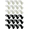 Hangers Clothes Connector Hooks Black And White Hanger Hook Sturdy Plastic Wardrobe For Space Saving