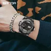 Wristwatches 2023 Sanda Top Brand Dual Display Wrist Watch Men Watches Sports For Clock Military Wristwatch Outdoor 5atm Waterproof Hour