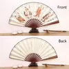 Chinese stijlproducten 10 inch Vintage Chinese handventilator Imitatie Mahonie Bamboe Zijde Vouwventilator Oude Tang Hanfu Cosplay Dansventilator Woondecoratie