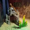 Aquariums Aquarium Simulation Skull Cave Landscape Decoration Fish Tank Reptile Rockery and Shrimp Escape House Culture Hole Decorati 230810