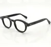 armação de óculos de alta qualidade lente transparente johnny depp óculos miopia óculos lemtosh homens mulheres miopia seta rebite 1915 tamanho S M L com estojo