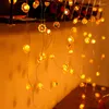 Party Decoration 8 Modes 3M 30 LED Pumpkin String Lights Remote Control Halloween 3D Garland For Fall Thanksgiving Parties