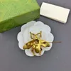 دبابيس مينا BOECHERS BEE PINS Female Crystal Broche Gold Color Alloy Guit Glats Decoration Accesso Accesso