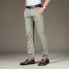 Mens Pants Summer Soft Lyocell Fabric Suit Thin Business Office Straight Classic Formal Trousers Man Plus Size 35 40 42 230809