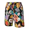 Chasse de maillots de maillot de bain pour hommes Trunks de baignade de plage de plage de maillot de bain coulant sports de fruit kiwi papaya sèche rapide