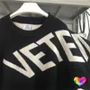 Suéteres para hombre 2023 Vetements blancos Suéter grande Hombres Mujeres 1 Crew Knit Oversize Patch Mark Sudaderas VTM Pullovers 230809