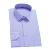 Chemises habillées pour hommes Chemise pour hommes Mode Causal Robe à manches longues pour hommes Chemises de marque d'affaires sociales Confort Doux Désherbage Parti Chemises cadeaux blanches 230809