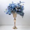 Декоративные цветы Custom Pink Green Blue Rose Peony Hydrangea Стол.