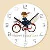 Horloges murales verre moderne lumière luxe horloge numérique salon enfants dessin animé chambre boutique décoration Art acrylique