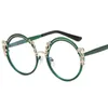 Reading Glasses Unique Green Metal Round Clear Glasses Frame Vintage Engraved Eyeglasses For Women Blue Light Blocking Reading Glasses 0 ~ 600 230809