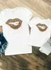 Tenues assorties pour la famille Femmes Filles Garçons Tenues Assorties Pour La Famille Enfant Enfant Été Floral Nouvelle Aquarelle Maman Maman T-shirt T-shirt Vêtements Vêtements