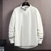 Sudaderas con capucha para hombre, sudaderas bordadas, Tops con cuello levantado para hombre, sudadera de Hip Hop para hombre, sudadera holgada con capucha, jerséis informales 4XL