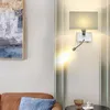 Vägglampor American Simple Lamp Sconce Sliver Metal Modern inomhus Badside Badrumspegel LED -lampor Heminredning Ljusarmaturer