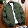 Men's Jackets Varsity Men Baseball Fashion Casual Slim Fit Coats Male Spring Autumn Bomber Khaki Green