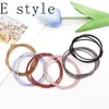 Tillbehörsladdargummi tie flickor elastiskt band ring rep godis färg cirkel stretchig krossig blandad färgzz