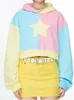 Kobiet Bluzy Deeptown Y2K Ogabersa kaptura Kobiety Pullovers Koreańska moda Kpop Streetwear Funny Kawaii Star Hood Bluza 2023 Autumn