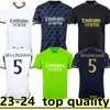 2023 2024 Bellingham Rodrgo 23 24 REAL MADRID SOCCER Jerseys koszulka piłkarska Vini Jr Camavinga Alaba Modric Valverde Camiseta Men Kid Kit Courtois Bramkarz 888888