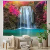 Tapestries Natural Forest Landscape Landscape مشهد مخدر من ماندالا الفن المنزلي الزخرفي النسيج Hippie Bohemian Yoga Mattress Sheet R230810