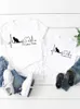 Family Matching Outfits Funny Cat Face Cute Graphic T-shirt Tee Women Child Kid Clothing Boy Girl Summer Mom Mama Clothes Family Matching Outfits