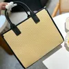 Designer Tote Bag Women Fashion Handbag Shoulder Bags Knitting Leather Cross Bags Woman Luxury handbags letter Straw crossbody bag