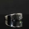 Pierścienie opaski S925 srebrny platynowy platyna Pierścień d Kolor męski 0,5 ct moissanite pierścienie vvs drobna biżuteria Pass Tester Diamond Tester