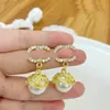 20 Style Dangle Earrings Designer Earrings Brand Letter Gold Earrings Women Party Wedding Lovers Gift Jewelry Accessories