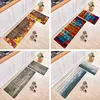 Tapis Tapis De Cuisine De Style Nordique Absorbant Plancher Antidérapant Balcon Simple Long Épissage Tapis Planche De Bois Pattern166S