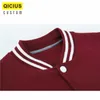 Vestes pour hommes Veste d'uniforme de baseball pour hommes Veste brodée imprimée sur mesure Lettre Vêtements de rue Uniforme de classe de groupe de campus Jaquetas 230809