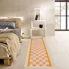 Carpets Soft Grids Long Bedside Rug Fluffy Bedroom Corridor For Living Room Floor Pad Mat Doormat Aesthetic Home Decor 55x150cm