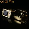 Cuff Links Mens Luxury Black Crystal Cufflinks Suit Shirt High Quality links Fashion Wedding Cufflink Gift Jewelry Men's Accessories 230809