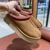 10A High quality genuine leather tazz slippers designer sandals women sliders slipper tasman mens slides designer women pantoufle for men designer shoes