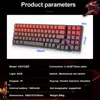 K637 RGB USB Mechanical Gaming Keyboard Support Bluetooth Wireless 2.4G Gamer 78 Keys for Computer PC Laptop