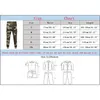 Spodnie męskie swobodne spodnie dla męskich męskich ładunków jogger wielokrotne kieszonkowe Kamuflowe nadruk długie ubrania spodni