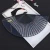 Chinese Stijl Producten Sterpatroon Draagbare Opvouwbare Fans Chinese Stijl Zomer Bamboe Fan Bruiloft Decoratie Dans Rekwisieten