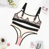 Sexy Set Erotic Lingerie Set Women 2 Piece Transparent Seamless Underwear Sheer Lace Sensual Outfit Wireless Comfort Exotic Sets 230808