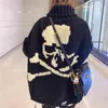 Men s Sweaters MMJ Retro Dark Hole Back Skull Head Sweater lovers Loose High Street MASTERMIND MY623 230809