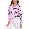 Женские блузки Dalmation Print Loose Blous