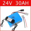 DIY Lityum Pil Süper Güç 24V 30AH Lityum İyon Pil 24V Elektrikli Bisiklet 24V E-Bike Li-Ion Pil Paketi +Şarj Cihazı +BMS