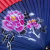 中国スタイル製品ヴィンテージチャイナ・シルクの折りたたみファン竹シャンクフラワーバード美容クラシックダンスファンエレガント女性ファンホームデコレーションR230810