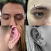 LABRET LIP RILING JEINDY 5PCLOlot Prawy Grand ASTM 36 16G Zakrzywiona sztangowa pierścień do brwi z kolcami do przodu Helise Conch Conch Conch Conring 230809