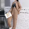 Woman Tracksuit Fashion zamek błyskawiczny swobodny dresowy płaszcz kieszonkowy elastyczne spodnie z długim rękawem spodnie bluzy