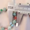 Strand etniczny tkany linę ręczny Tassel Zielona tykwa szmaragd Bransles Jade Bracelets Bead Kobiet Kobiet Kobiety