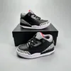 Kids Shoes 3s Baskeball Designer 3 Baby Sneakers Boys Girls Toddlers Sport Shoe III Kid Youth Infants Trainers Children Outdoor Running Sneaker Black Cement Fire Red