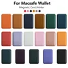 Magsafe Magnetic Wallet Case for iPhone 15 14 13 12 14 Pro Max Mini 14 플러스 자기 카드 가방 휴대폰 홀더 커버