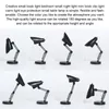 Table Lamps Reading Lamp 2W LED Folding Mini Light 180 Adjustable Desktop Night Type 1 Blue