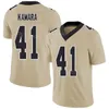 Heren Kinderen Dames Voetbal 41 Alvin Kamara Jerseys 7 Taysom Hill 89 Rashid Shaheed 12 Chris Olave 83 Juwan Johnson 90 Bryan Bresee Legergroen Salute To Service Opgenaaid