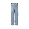 Мужские джинсы Хай -стрит вымыта Blue Wide Backgy для мужчин и женщин Straight Ropa hombre y2k Джинсовые штаны Негабаритные брюки.