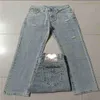 Herrenjeans Designerjeans Trendy True Herrenjeans Big Buddha Religion Großer dicker Faden Lose gerades Bein Lässiger Luxus